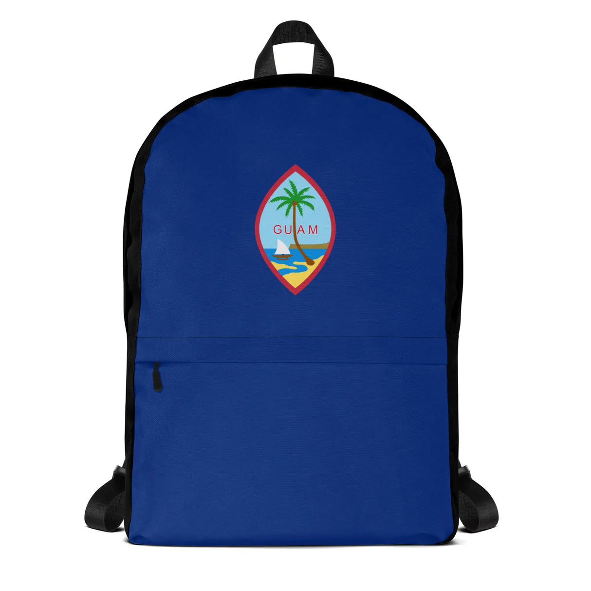 Sac à dos drapeau guam polyester léger fermeture éclair