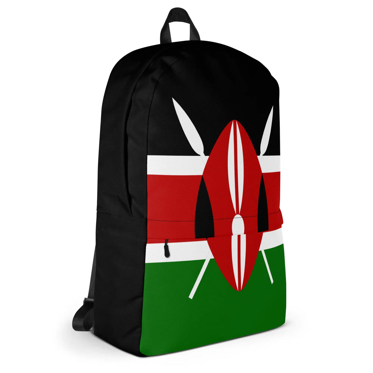 Sac à dos drapeau kenya polyester léger fermeture éclair