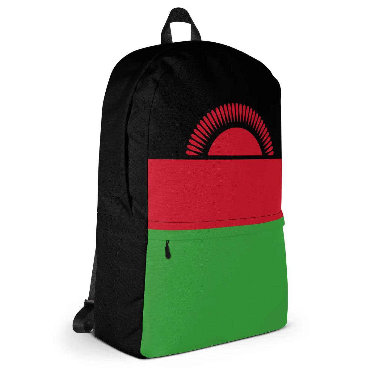 Sac à dos drapeau malawi polyester léger fermeture éclair