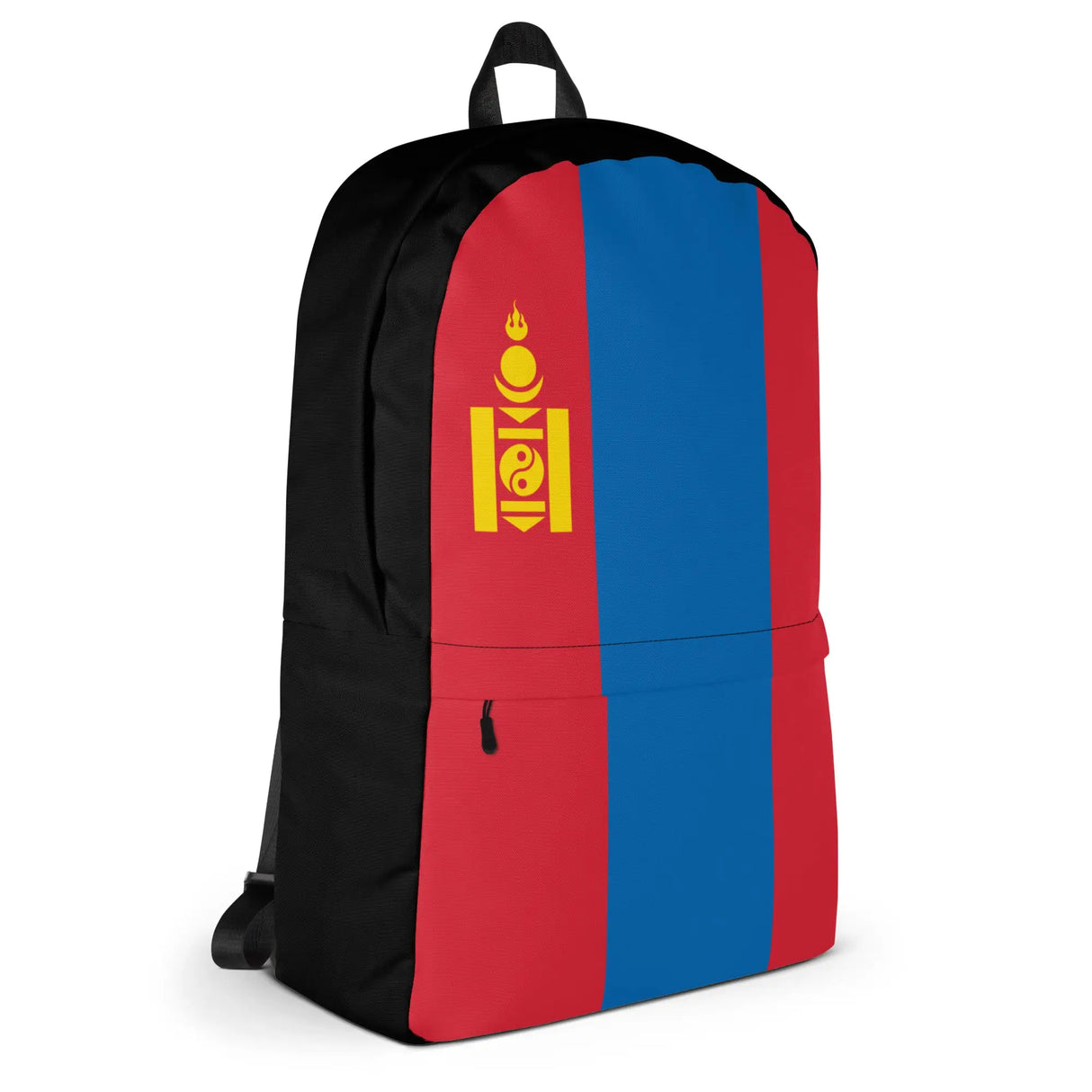 Sac à dos drapeau mongolie polyester léger fermeture éclair