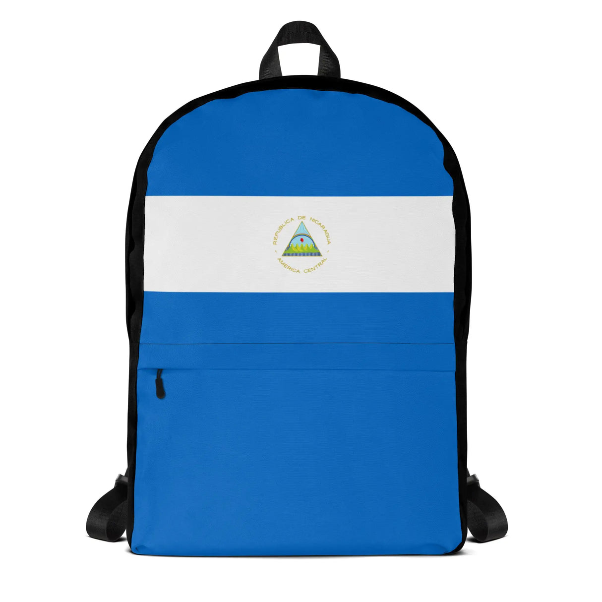 Sac à dos drapeau nicaragua polyester léger fermeture éclair