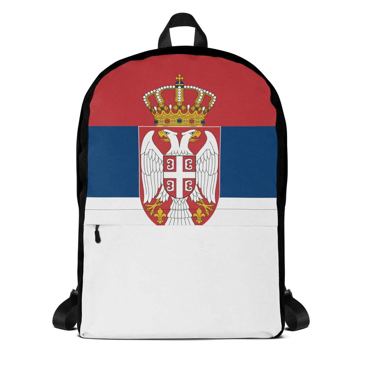 Sac à dos serbie polyester résistant à l’eau fermeture éclair