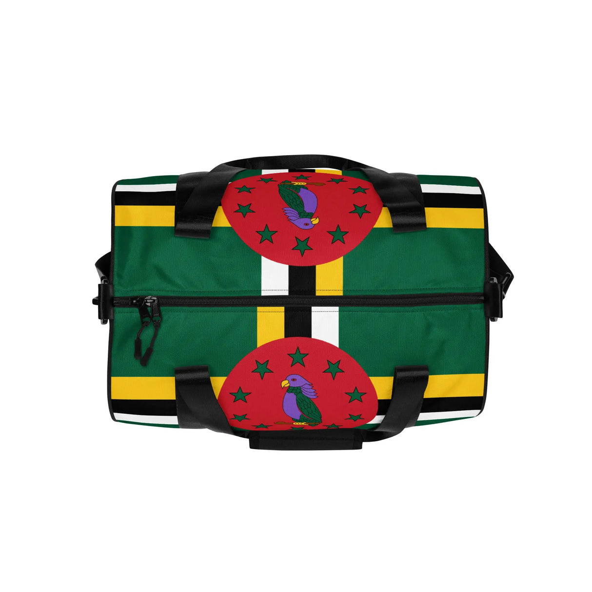 Sac de sport drapeau dominique en polyester tissu robuste