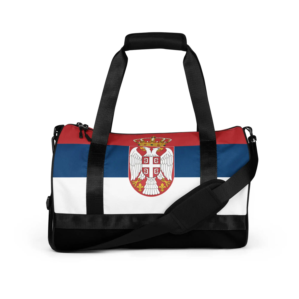 Sac de sport drapeau serbie polyester tissu robuste