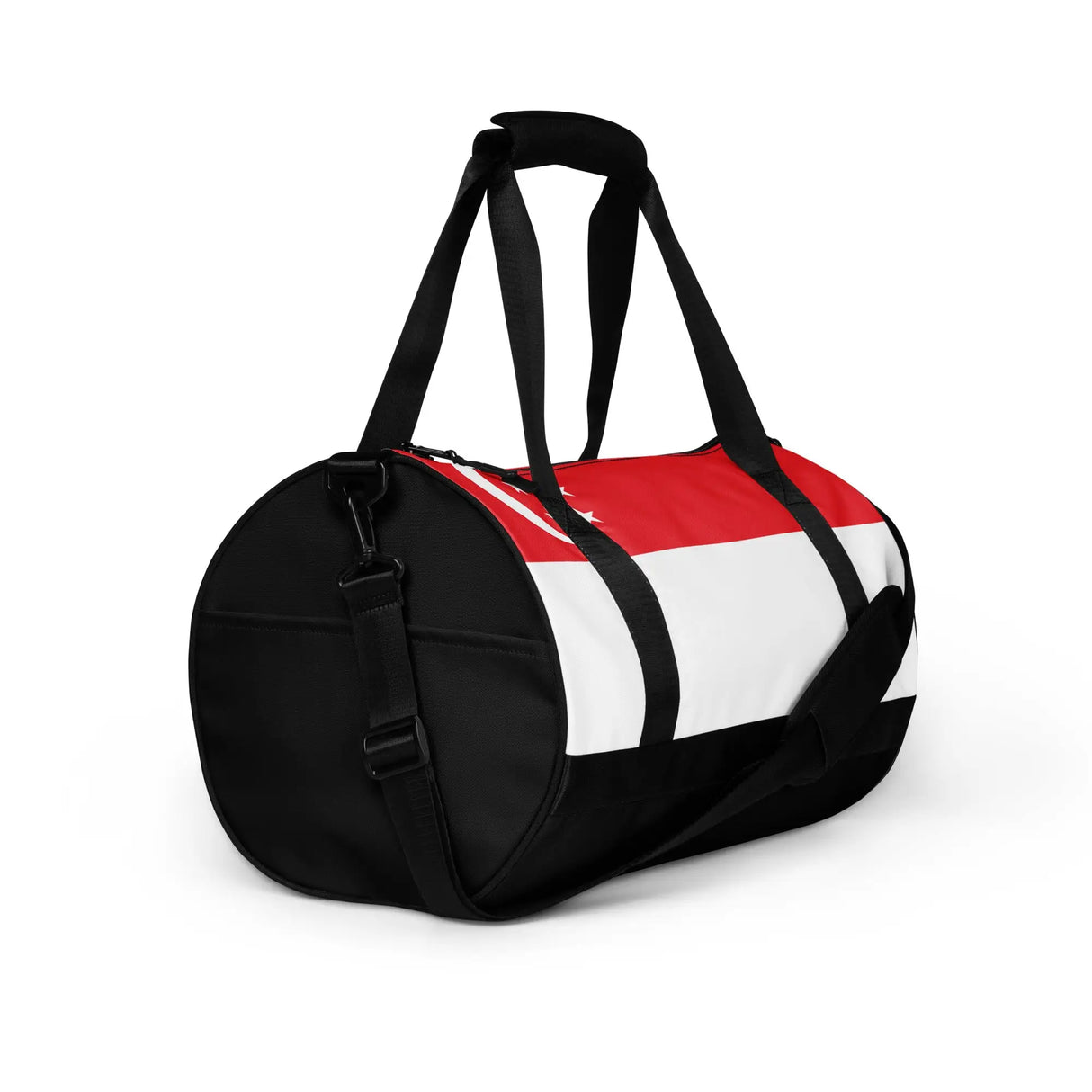 Sac de sport drapeau singapour polyester tissu robuste