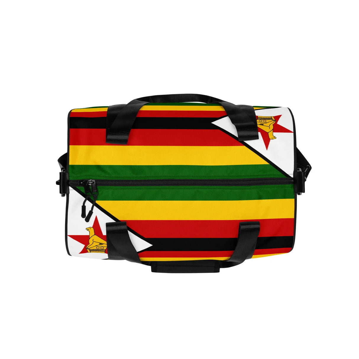 Sac de sport drapeau zimbabwe en polyester tissu robuste
