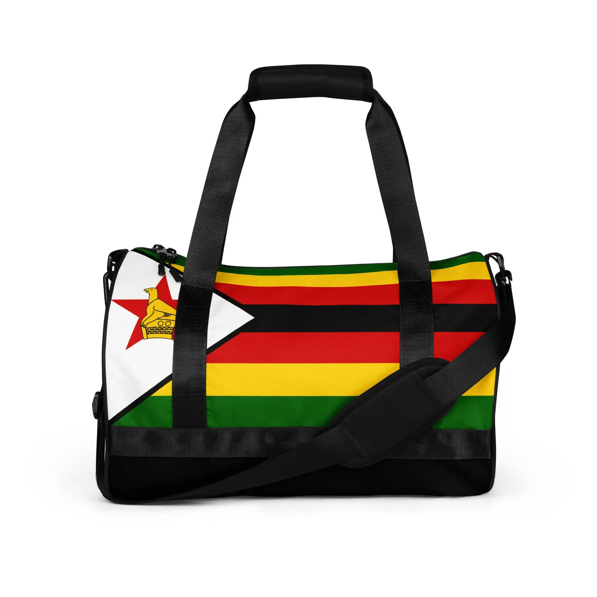 Sac de sport drapeau zimbabwe en polyester tissu robuste