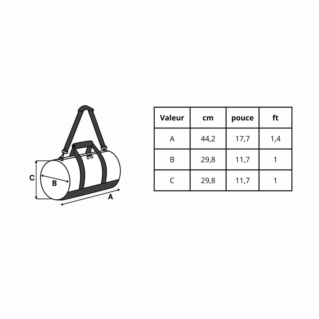 Sac de sport macédoine du nord polyester tissu robuste