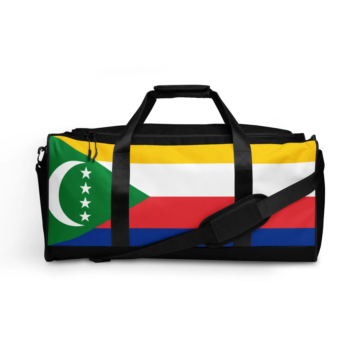 Sac de voyage drapeau comores polyester bandoulière matelassée
