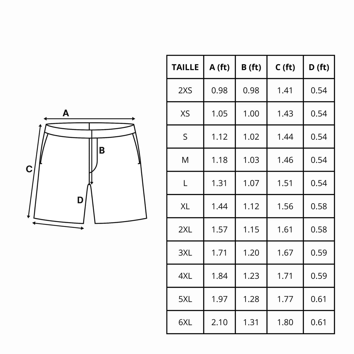 Short de bain drapeau burkina faso tissu léger séchage rapide