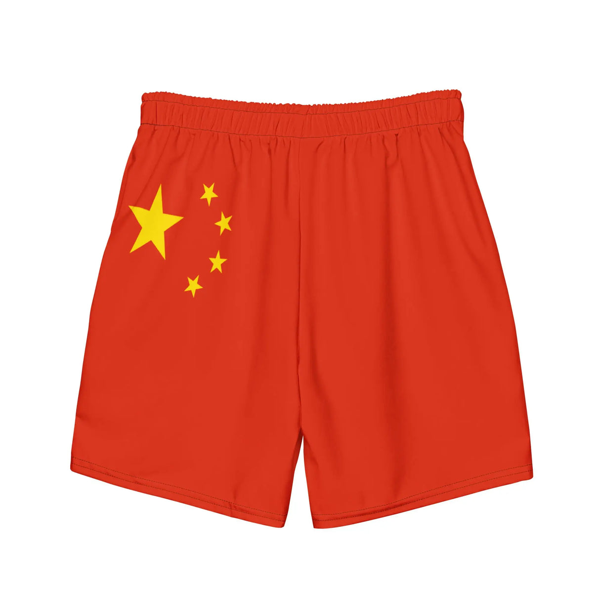 Short de bain drapeau chine tissu léger séchage rapide