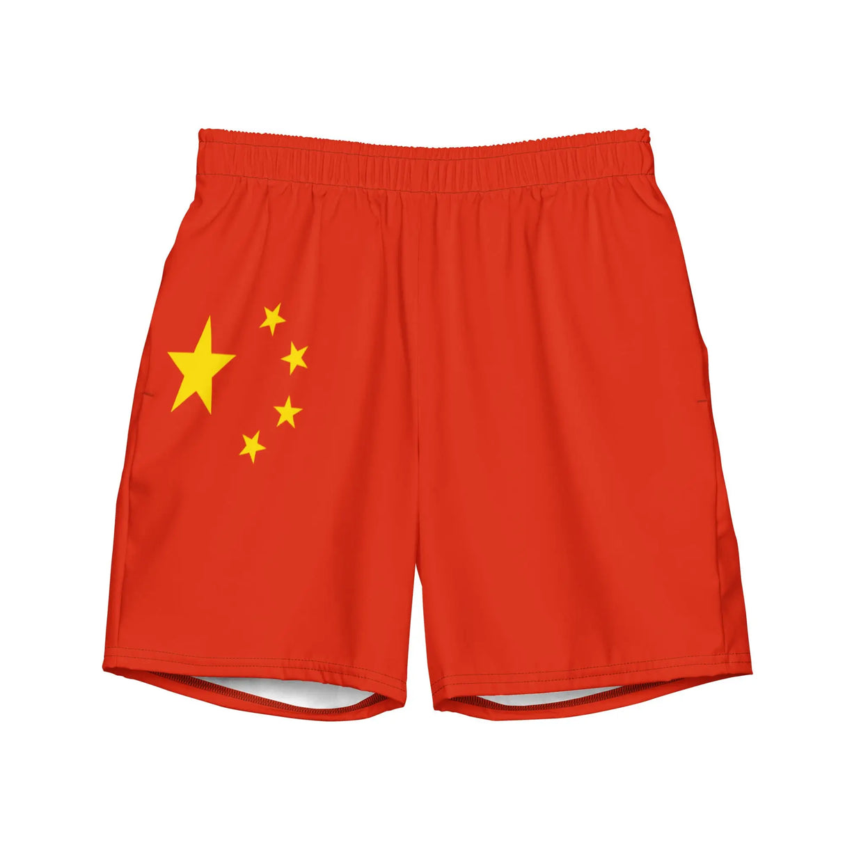 Short de bain drapeau chine tissu léger séchage rapide