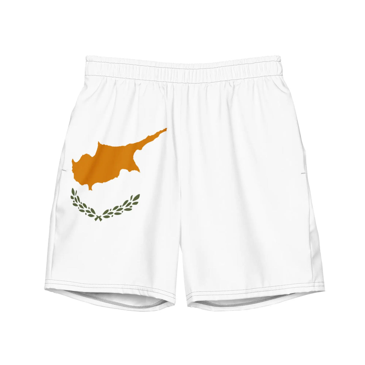 Short de bain drapeau chypre tissu léger sèchent rapidement