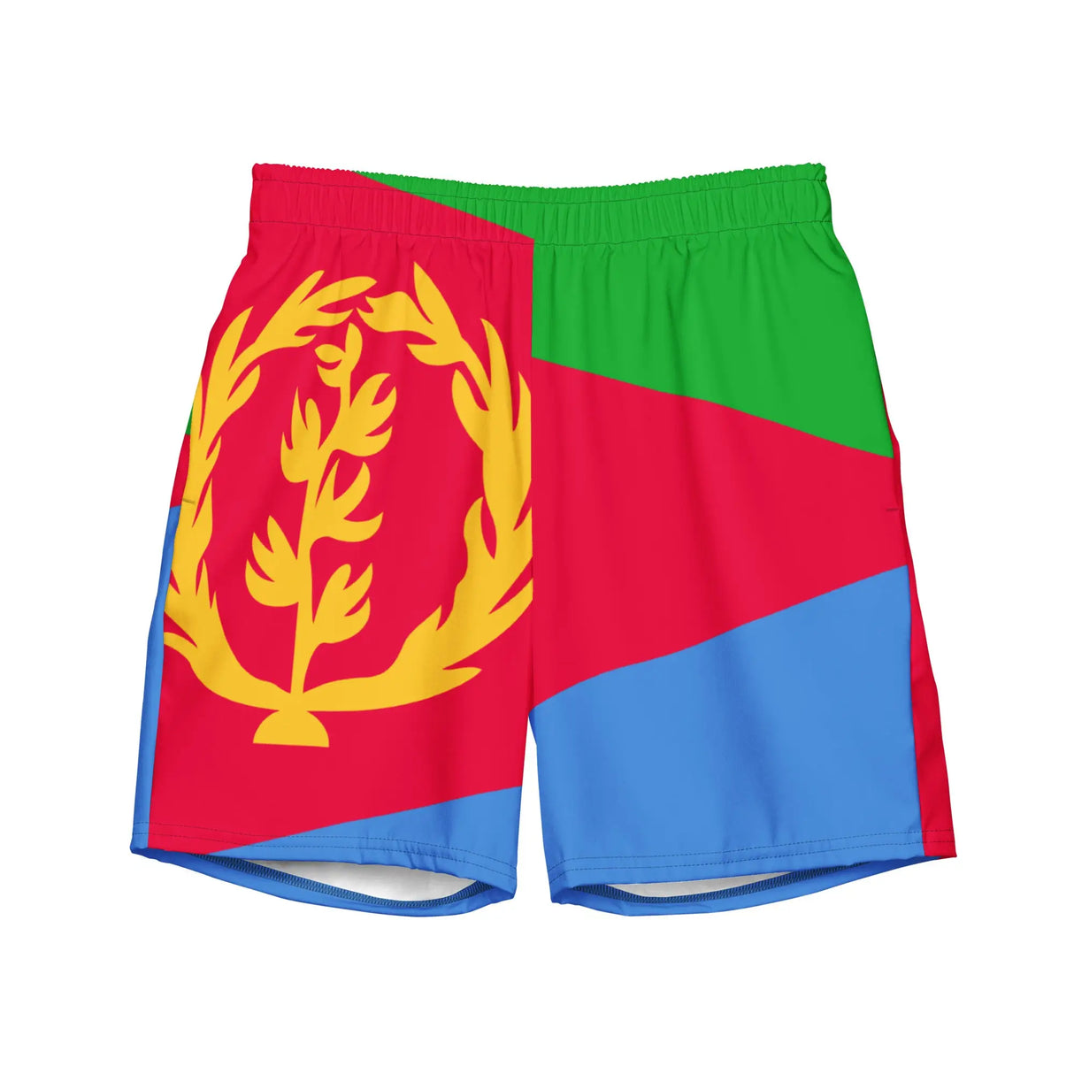 Short de bain drapeau érythrée séchage rapide tissu léger