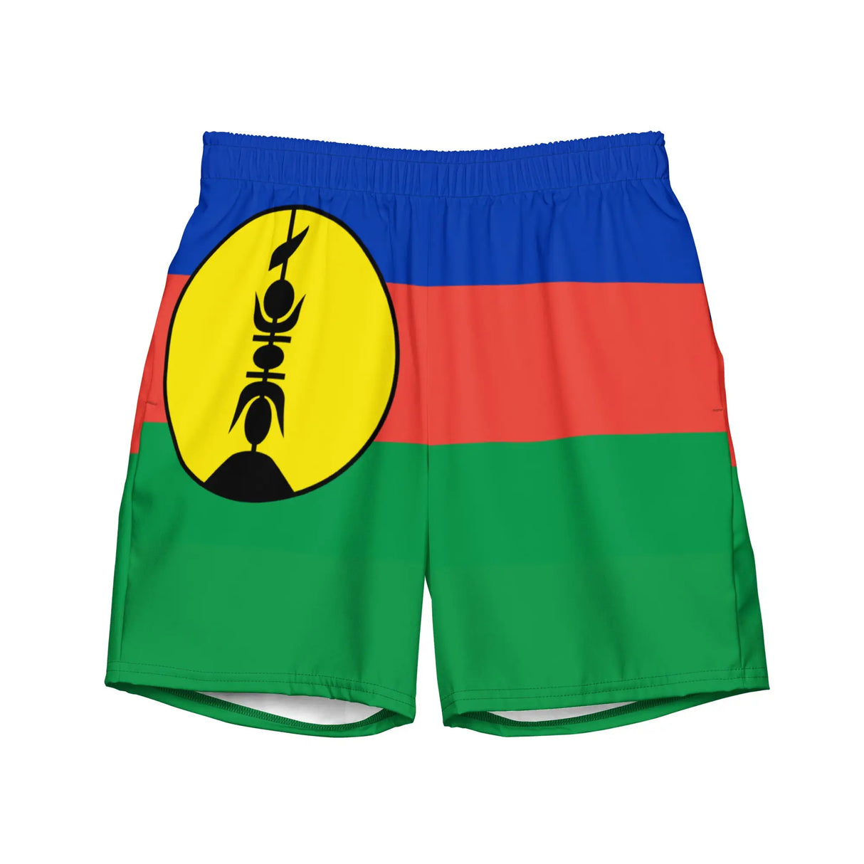Short de bain drapeau nouvelle-calédonie tissu léger doux