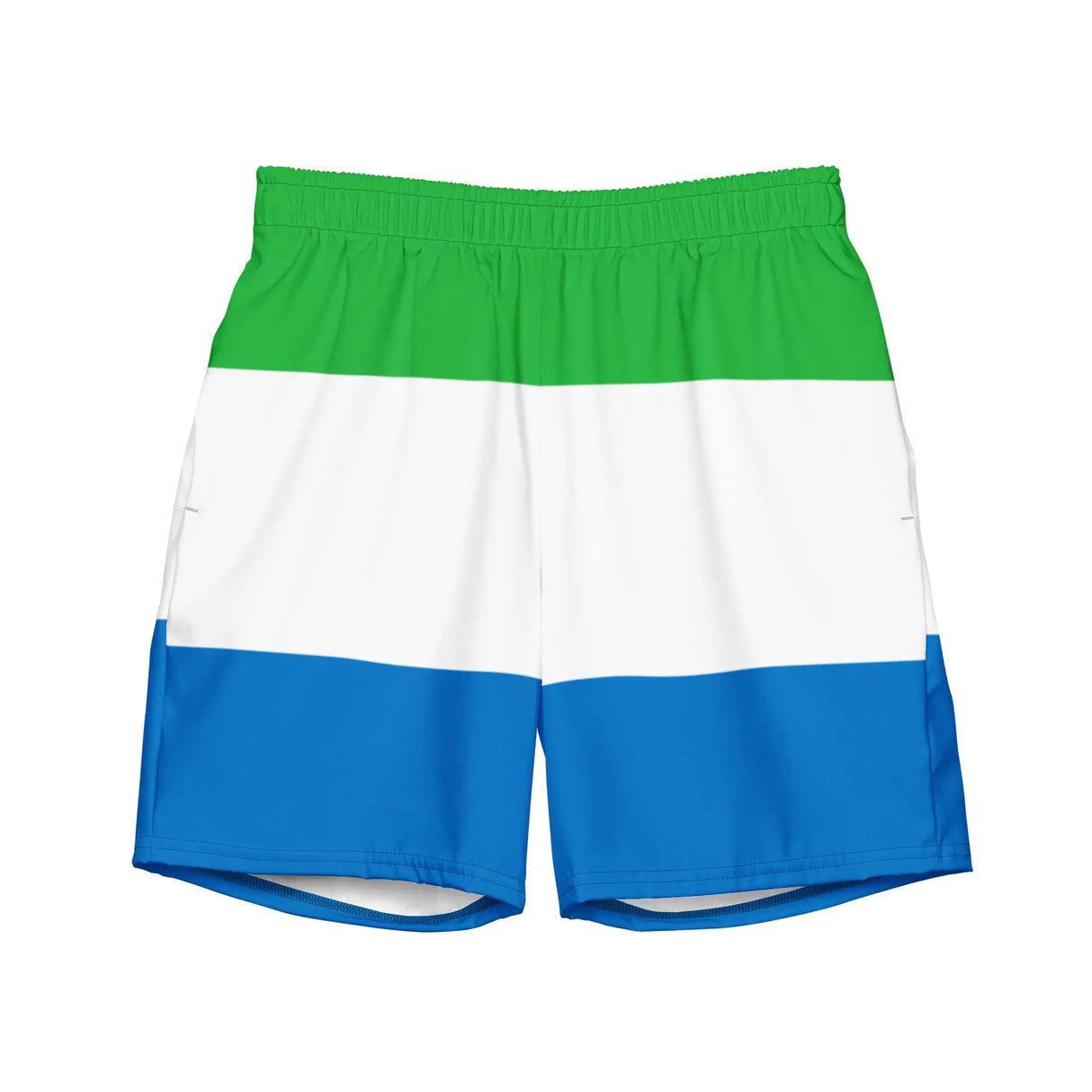 Short de bain drapeau sierra leone tissu léger séchage rapide