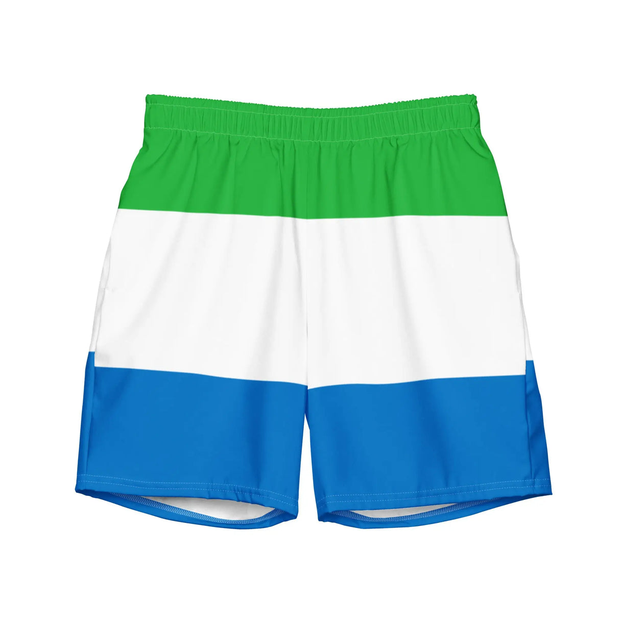 Short de bain drapeau sierra leone tissu léger séchage rapide