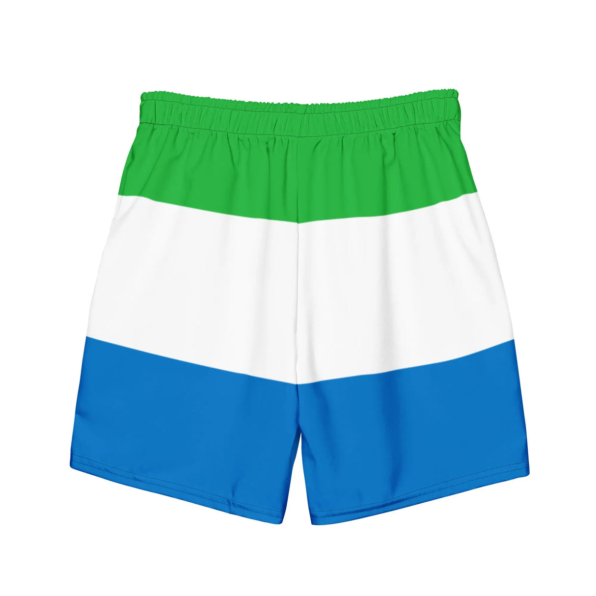 Short de bain drapeau sierra leone tissu léger séchage rapide