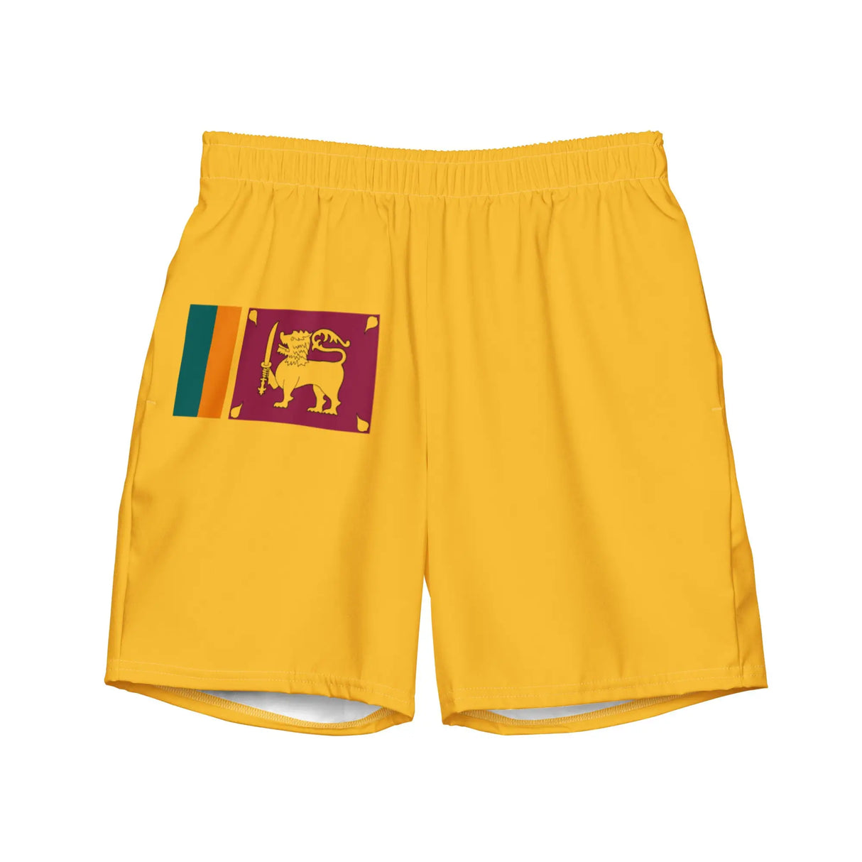 Short de bain drapeau sri lanka tissu léger séchage rapide