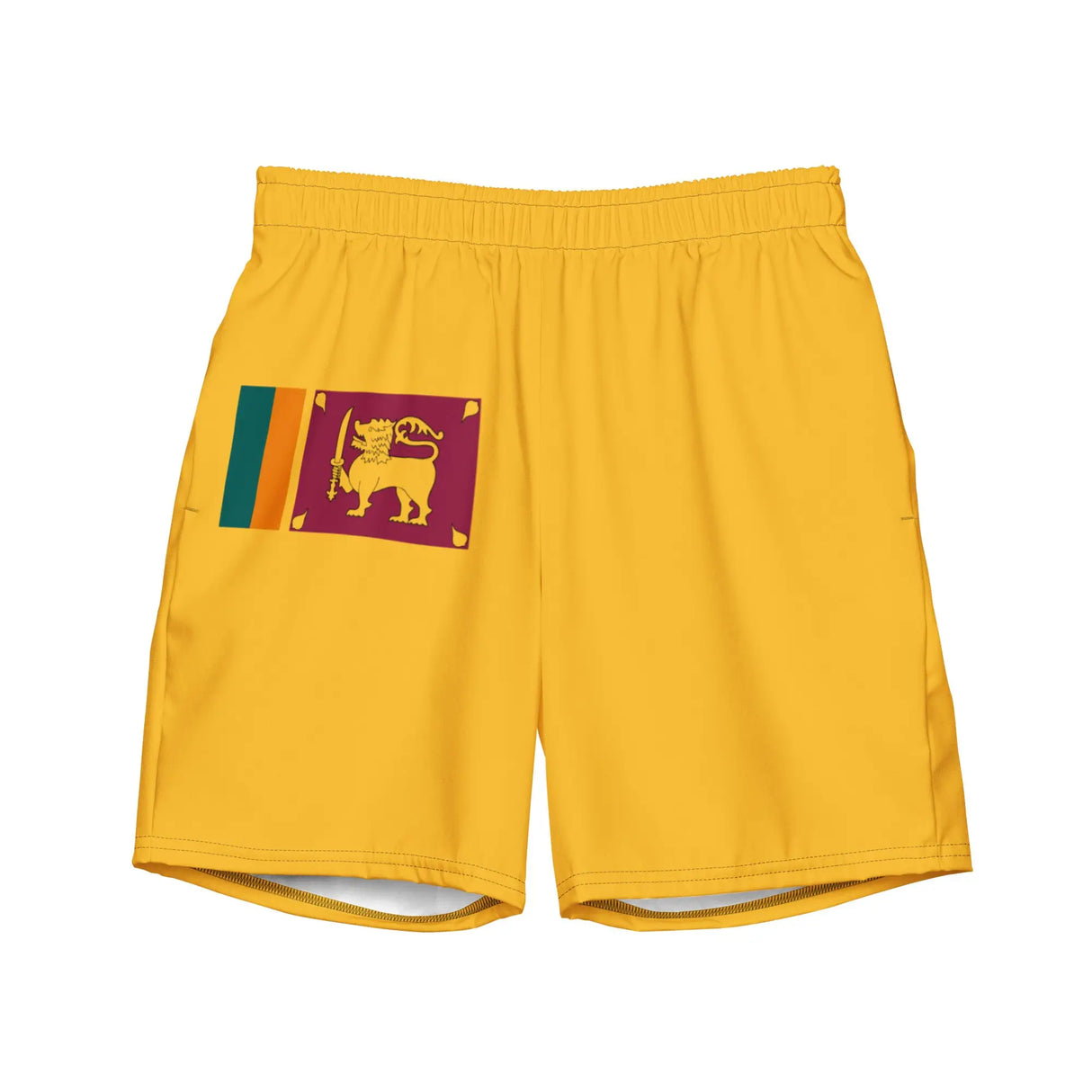 Short de bain drapeau sri lanka tissu léger séchage rapide