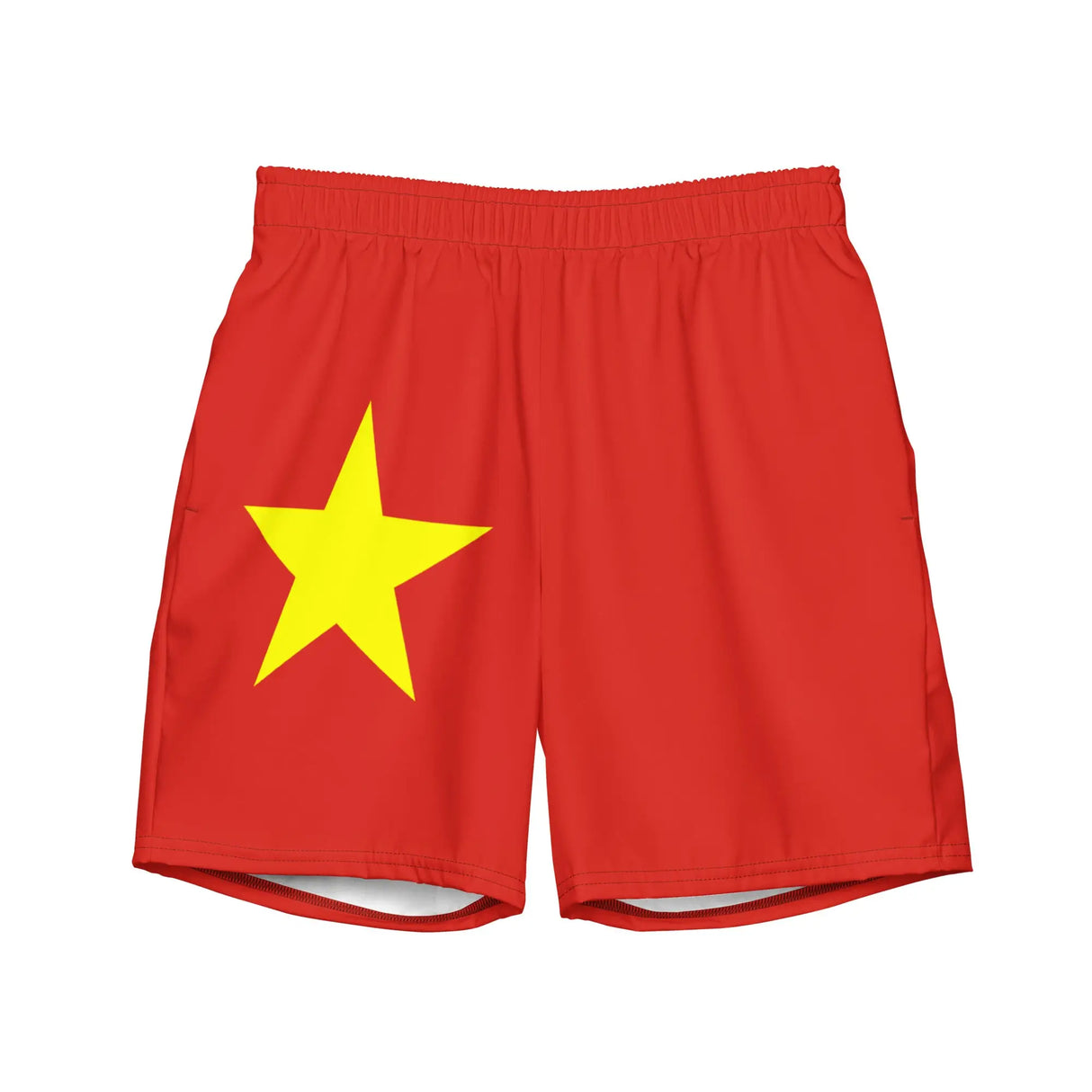 Short de bain drapeau viêt nam tissu léger séchage rapide