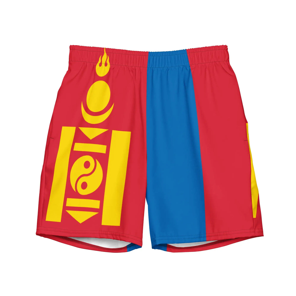 Short de bain mongolie tissu léger sèchent rapidement