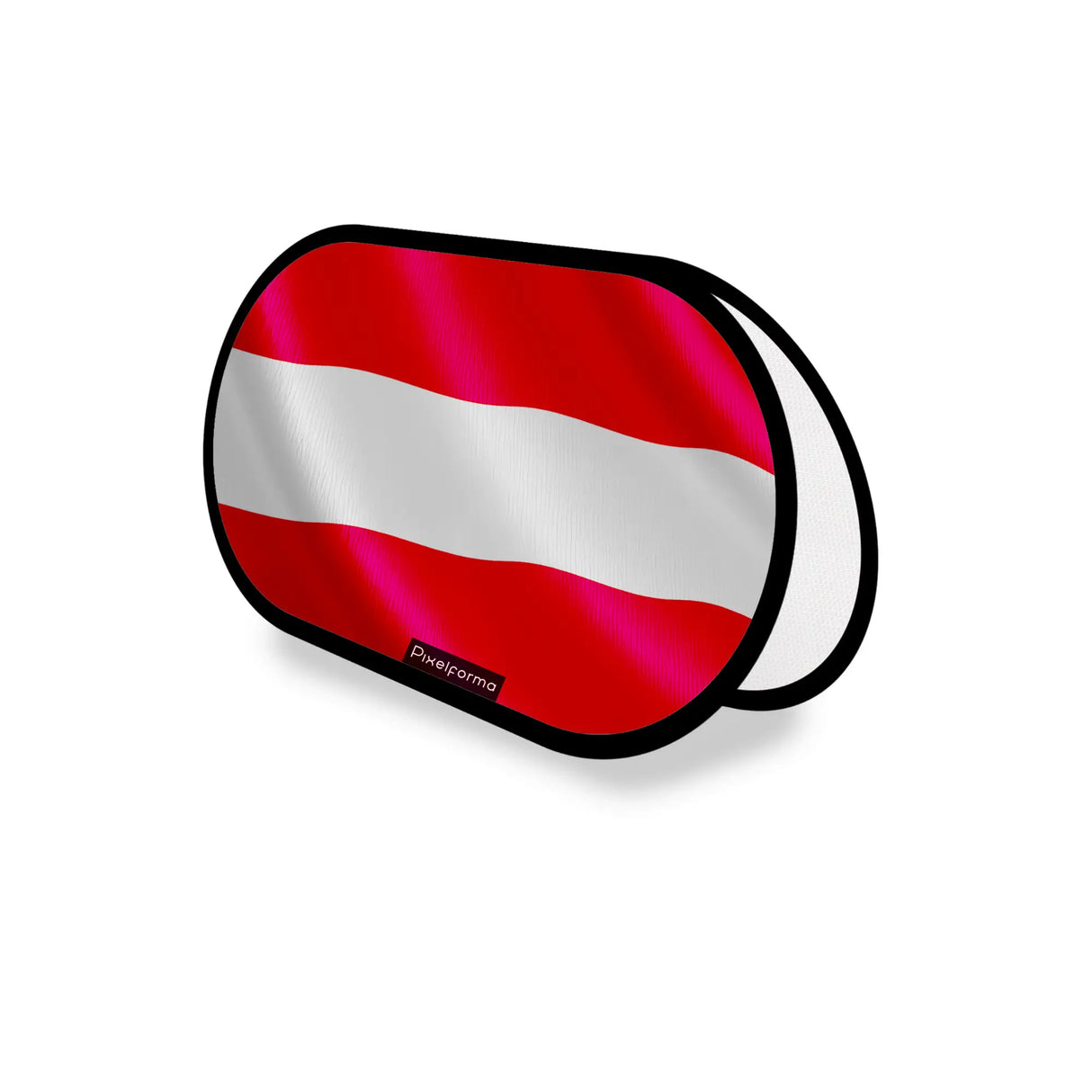 Support publicitaire ovale autriche léger facile à installer