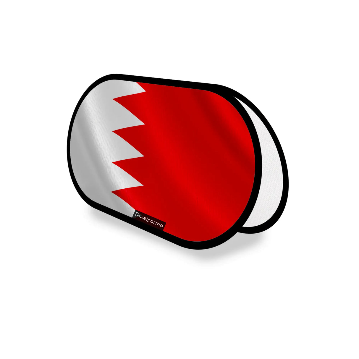 Support publicitaire ovale bahreïn léger facile à installer