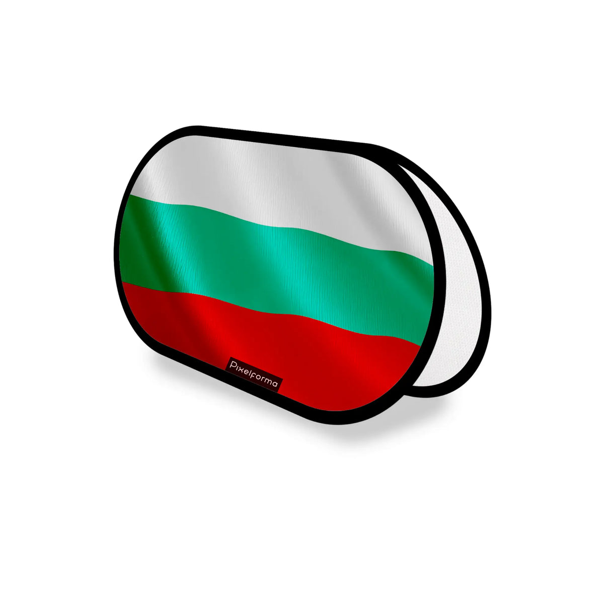Support publicitaire ovale bulgarie léger facile à installer