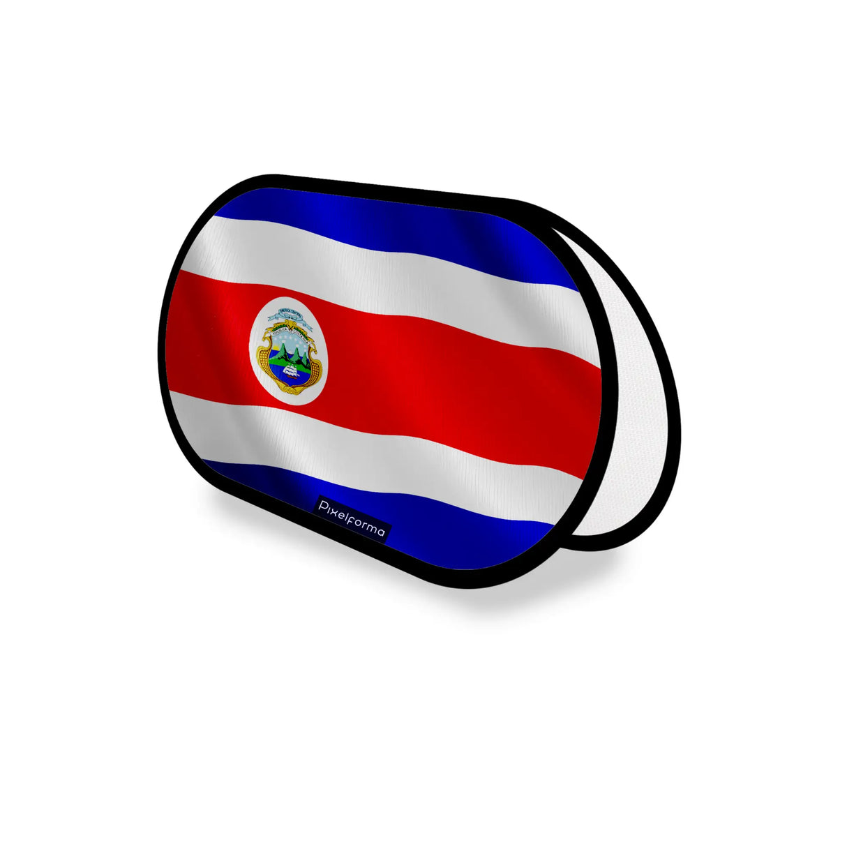 Support publicitaire ovale costa rica léger facile à installer