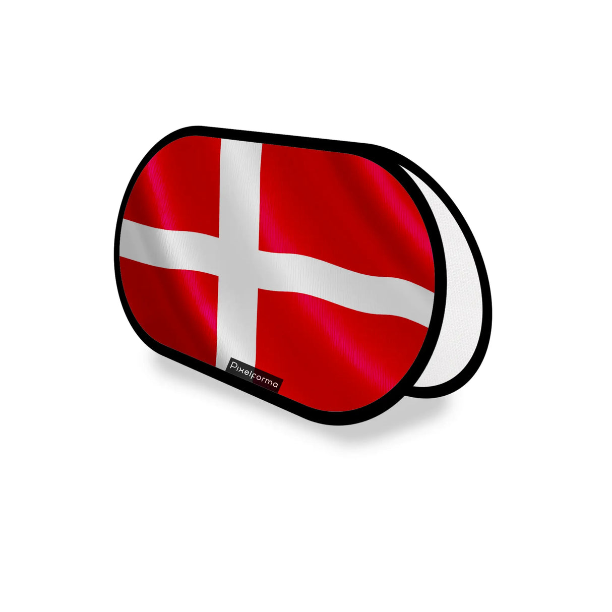 Support publicitaire ovale danemark léger facile à installer