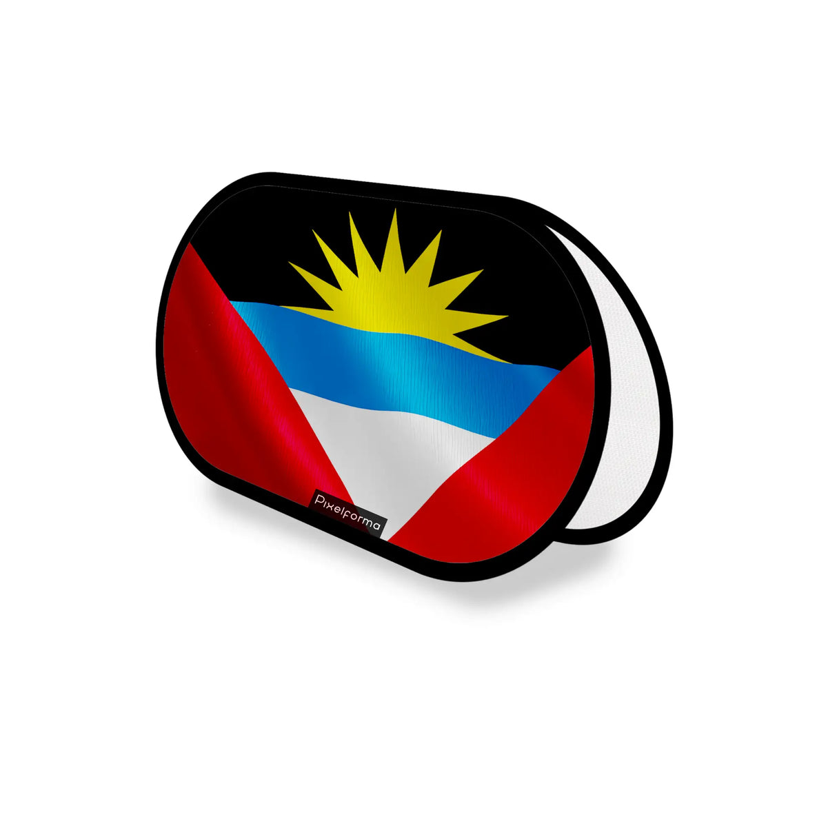 Support publicitaire ovale drapeau antigua-et-barbuda léger
