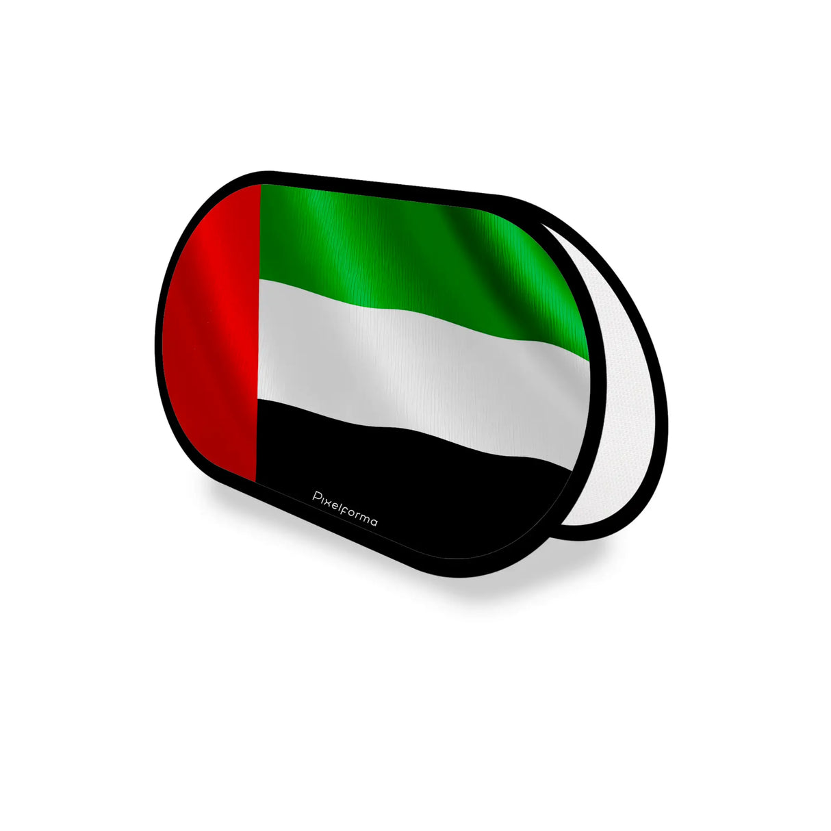 Support publicitaire ovale drapeau émirats arabes unis léger