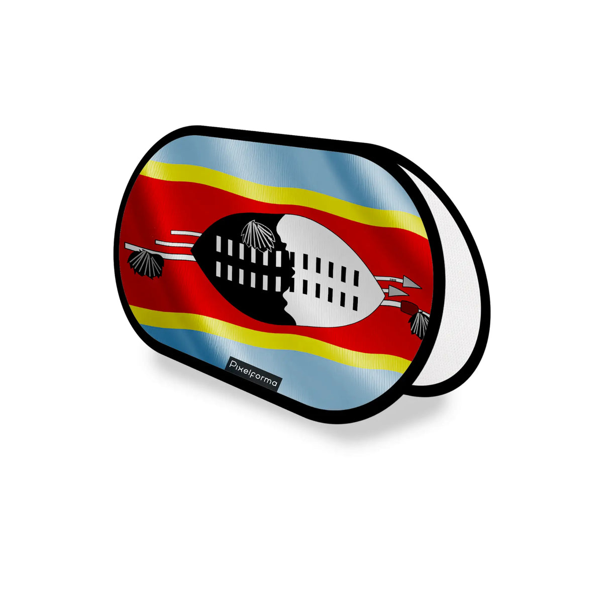 Support publicitaire ovale eswatini léger facile à installer