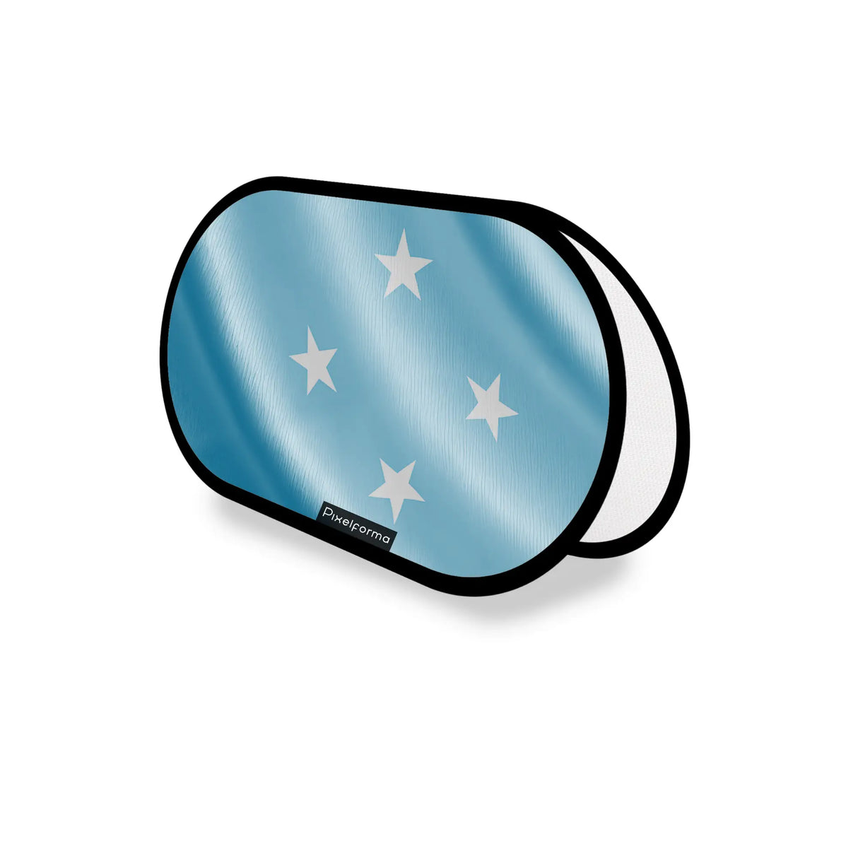 Support publicitaire ovale drapeau états fédérés léger