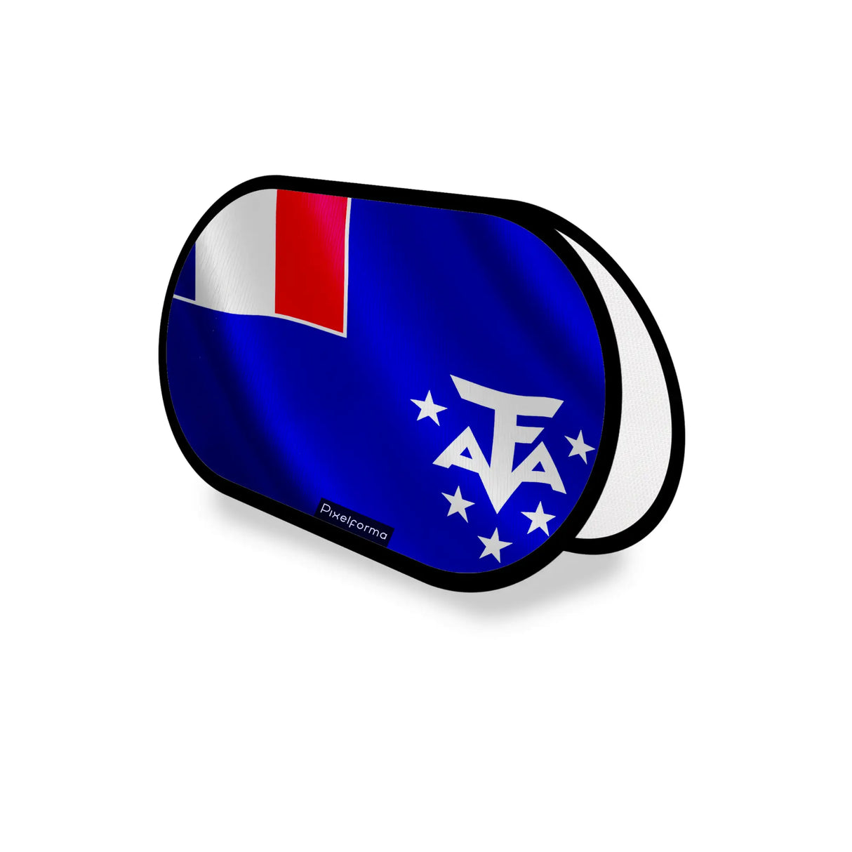Support publicitaire ovale drapeau l’antarctique française léger