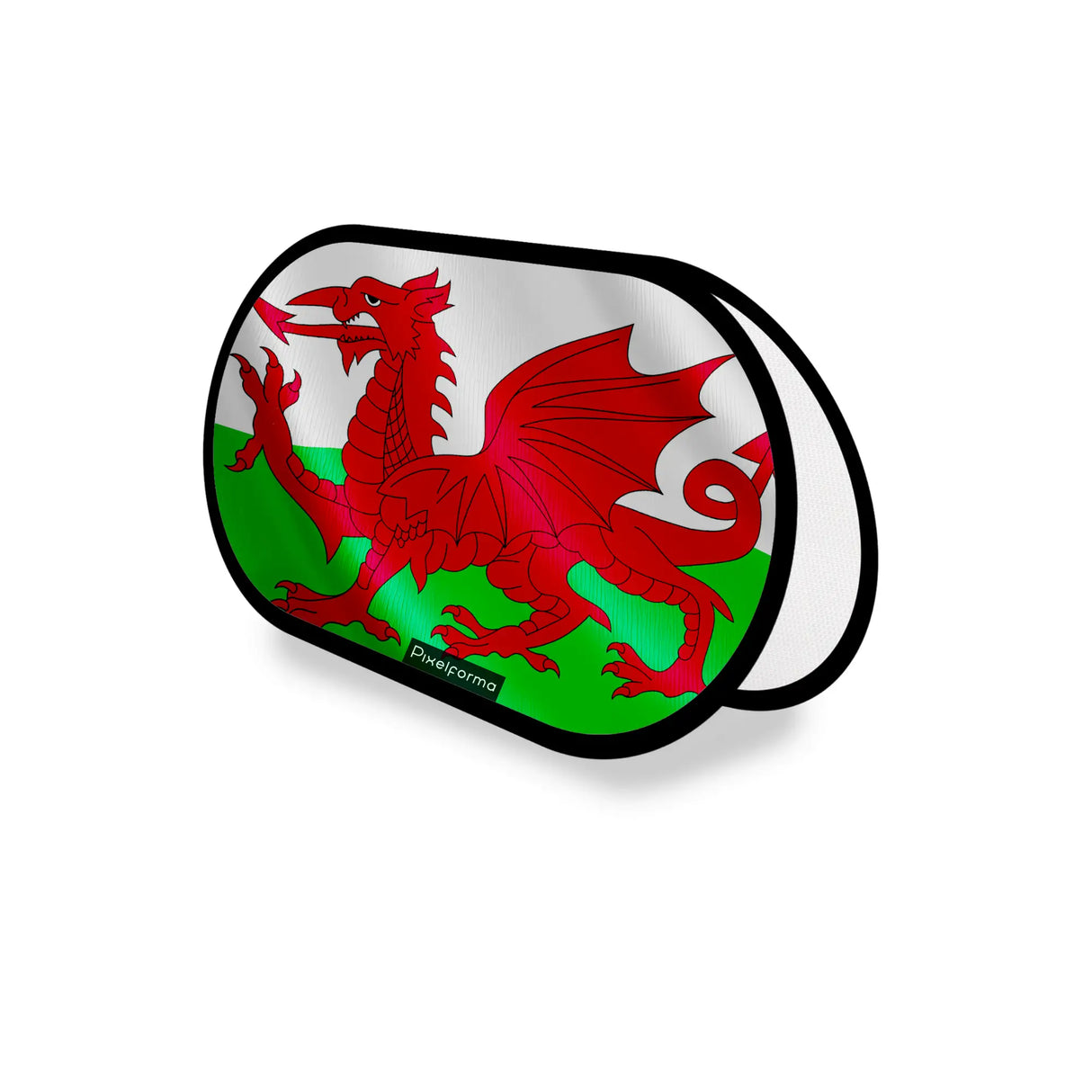 Support publicitaire ovale drapeau pays de galles léger