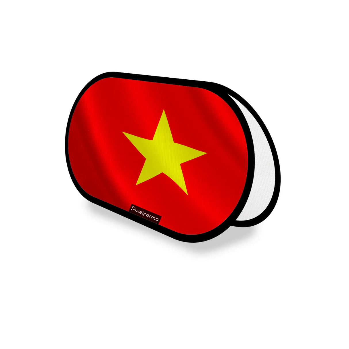 Support publicitaire ovale drapeau viêt nam léger facile