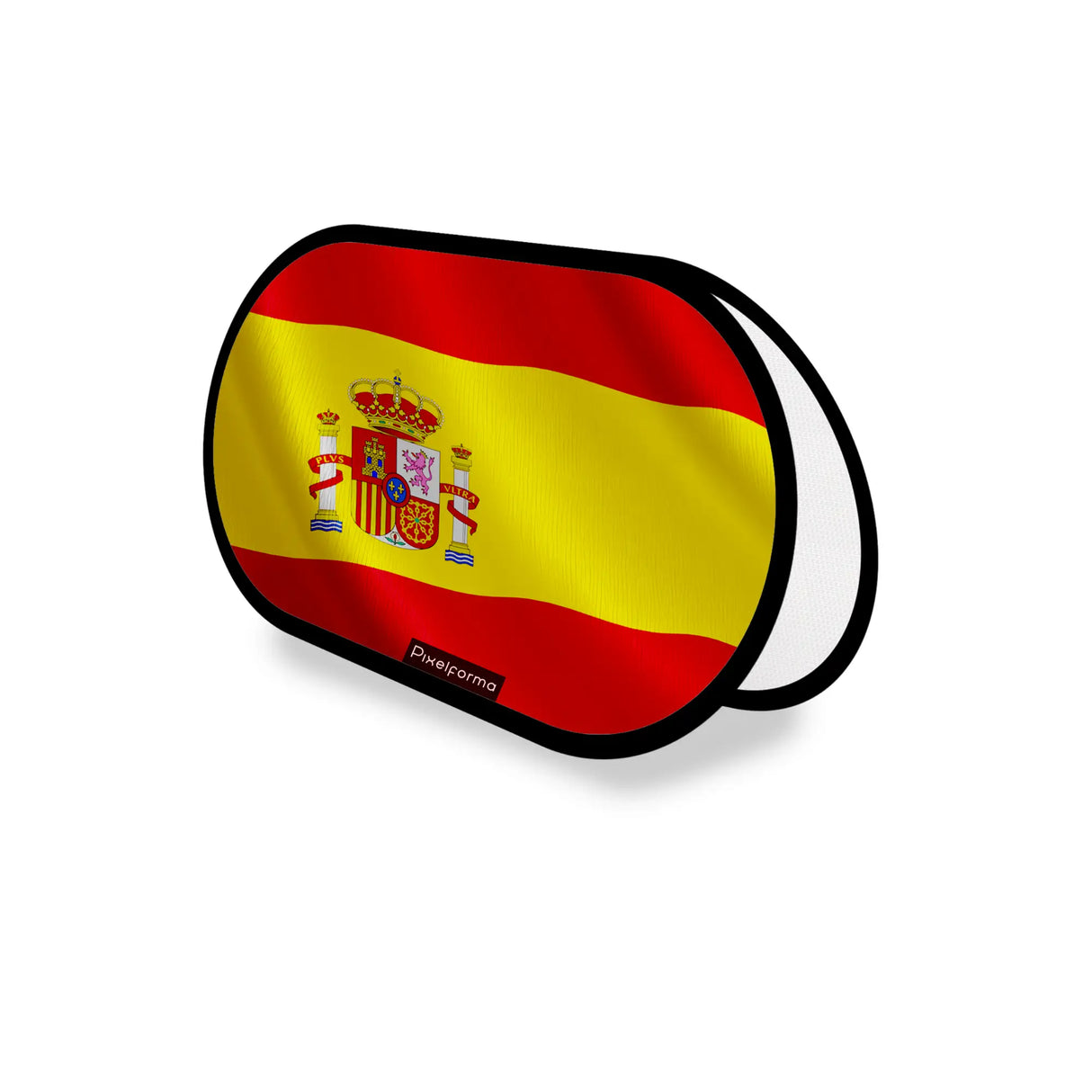 Support publicitaire ovale espagne léger facile à installer