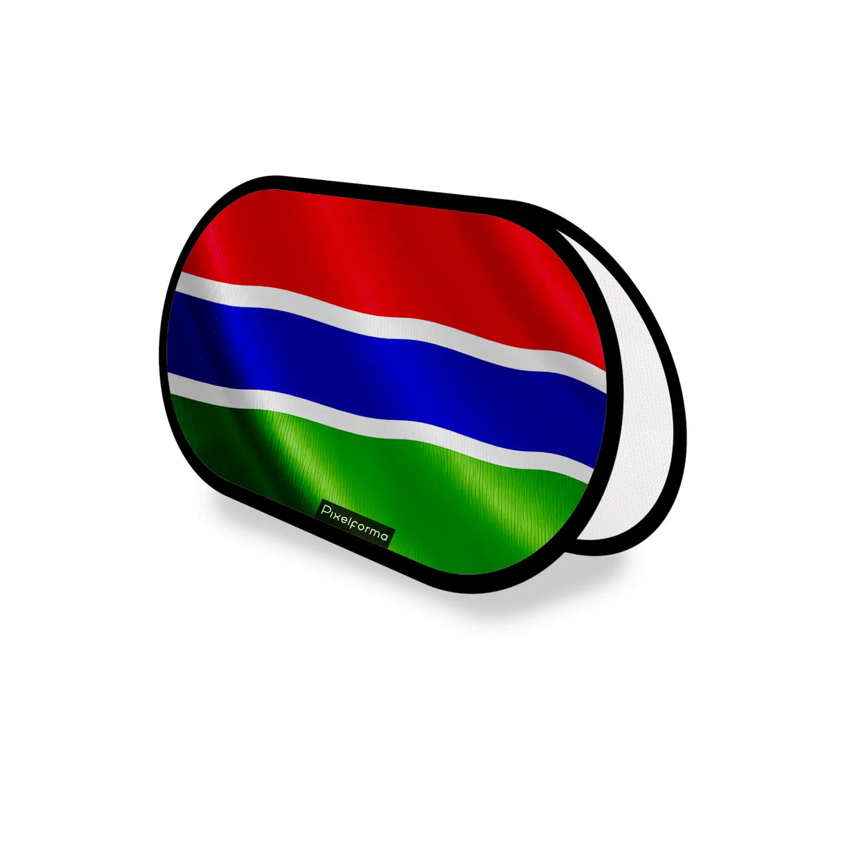 Support publicitaire ovale gambie léger facile à installer