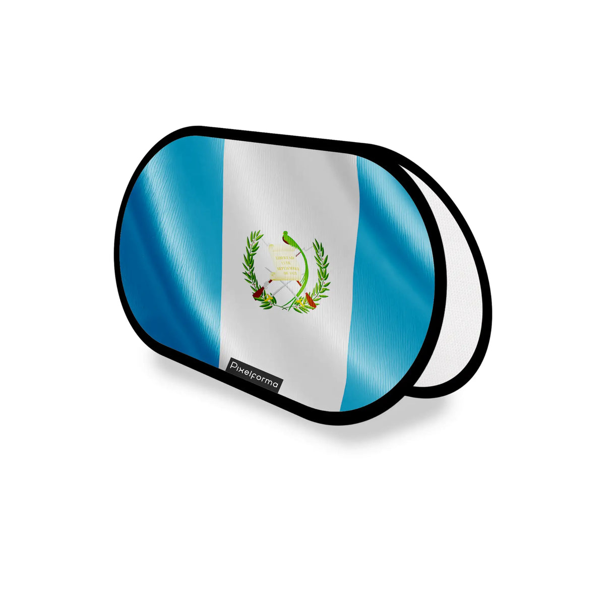 Support publicitaire ovale guatemala léger facile à installer