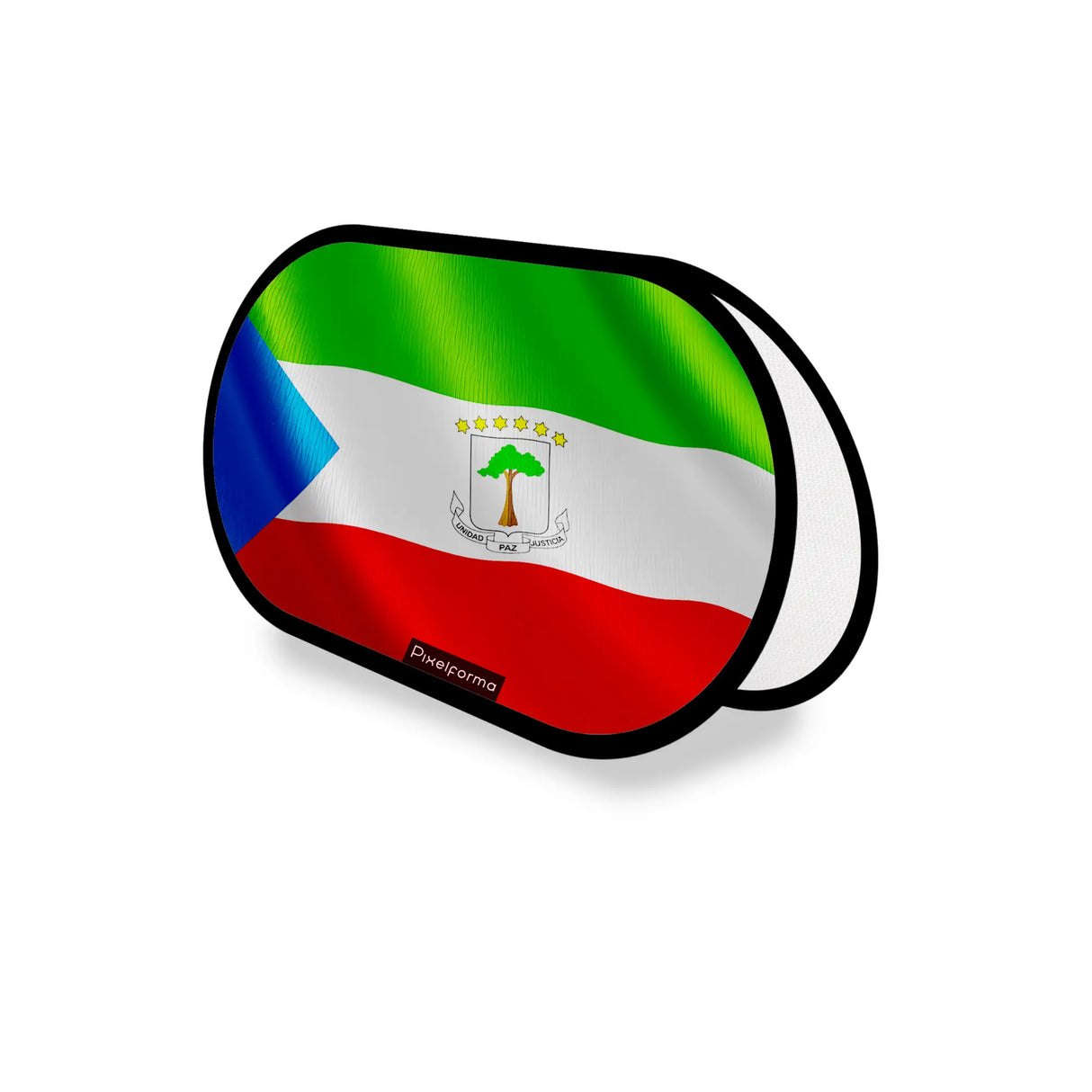 Support publicitaire ovale guinée équatoriale léger facile