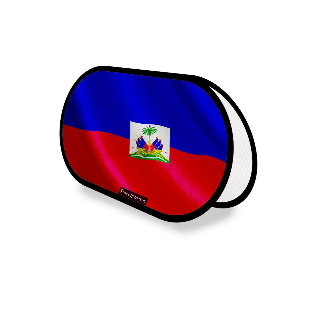 Support publicitaire ovale haïti léger facile à installer