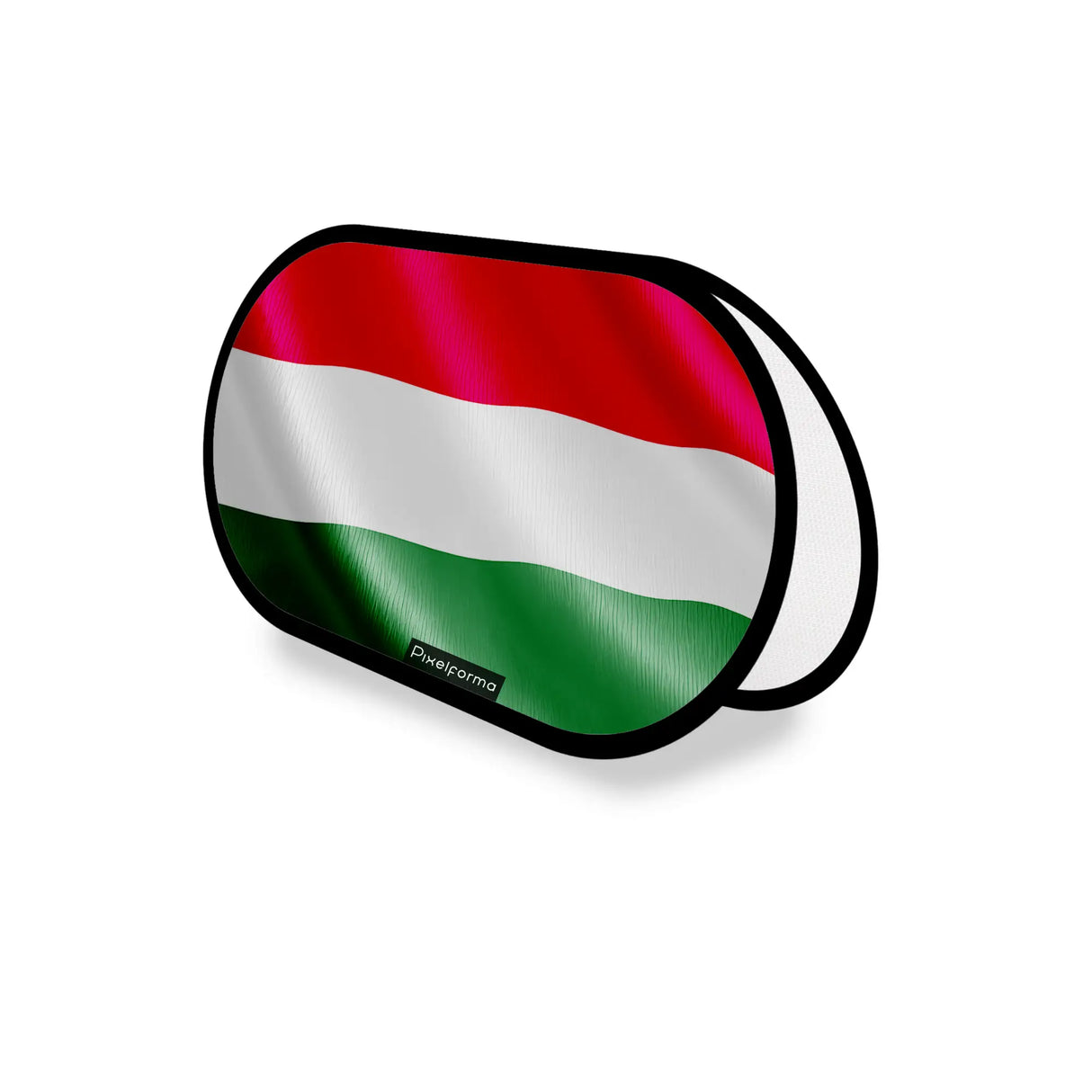 Support publicitaire ovale hongrie léger facile à installer