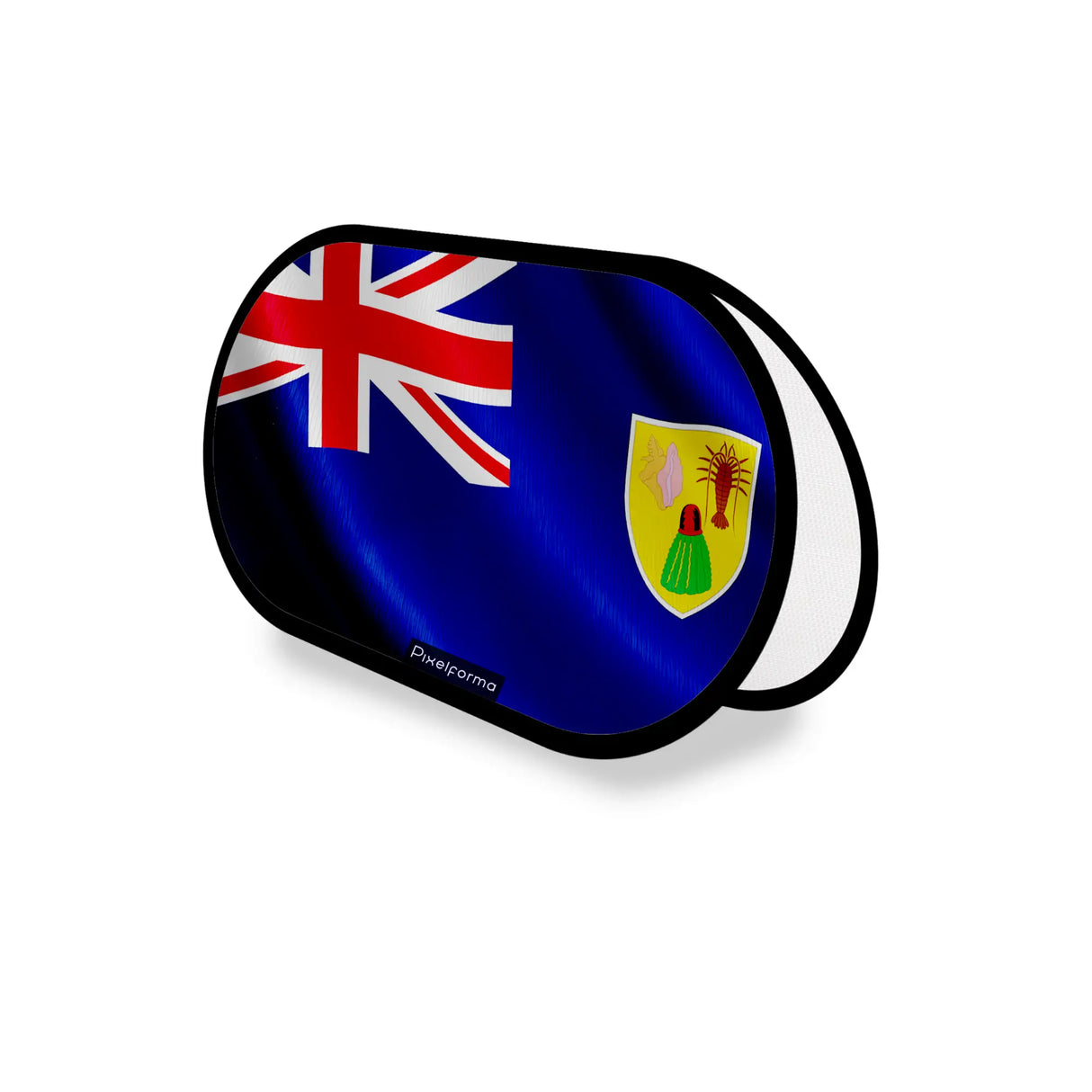 Support publicitaire ovale îles turques-et-caïques léger