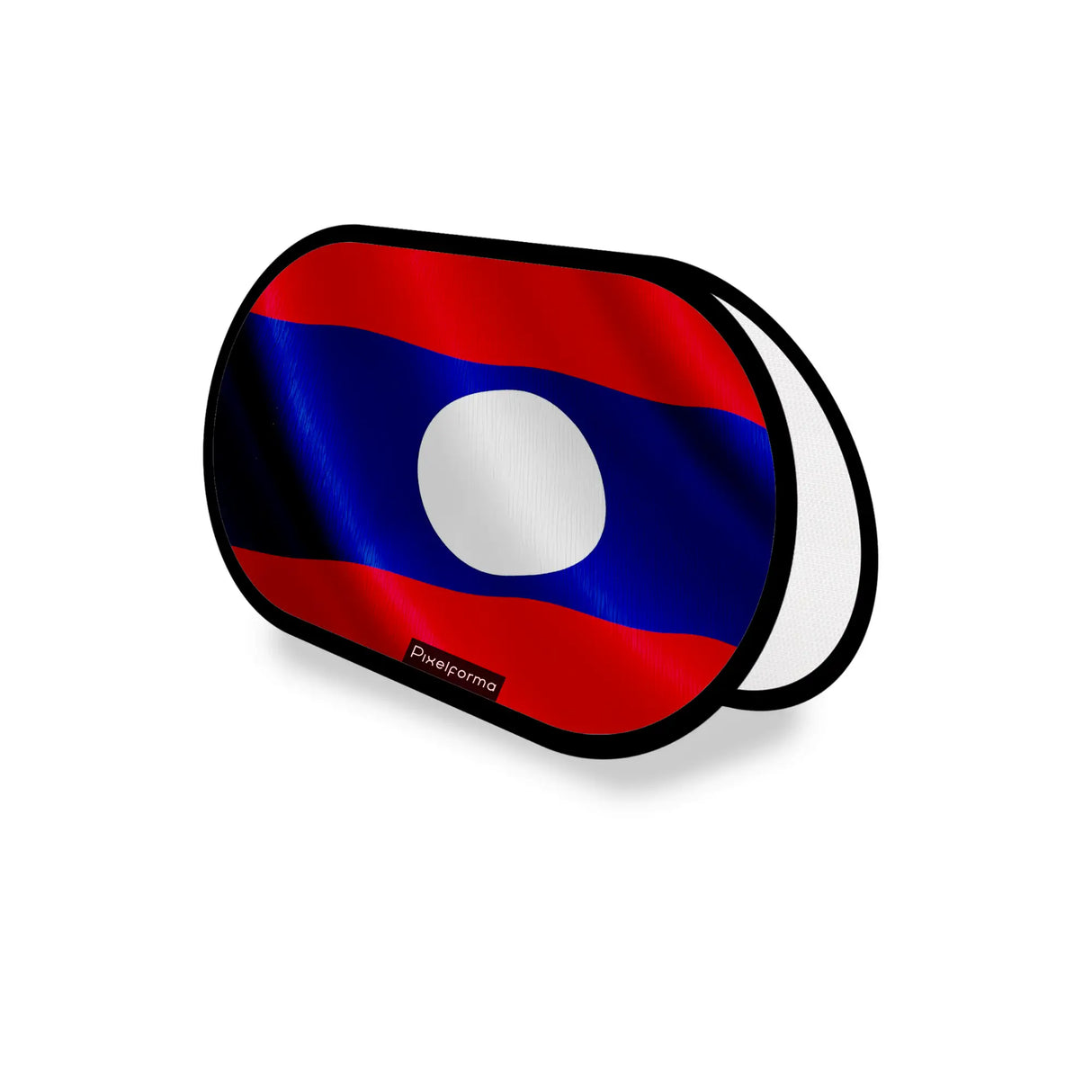 Support publicitaire ovale laos léger facile à installer