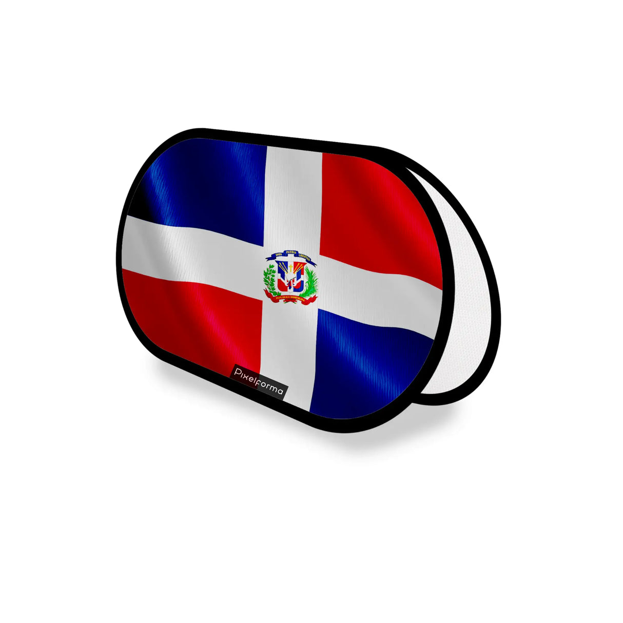 Support publicitaire ovale république dominicaine léger