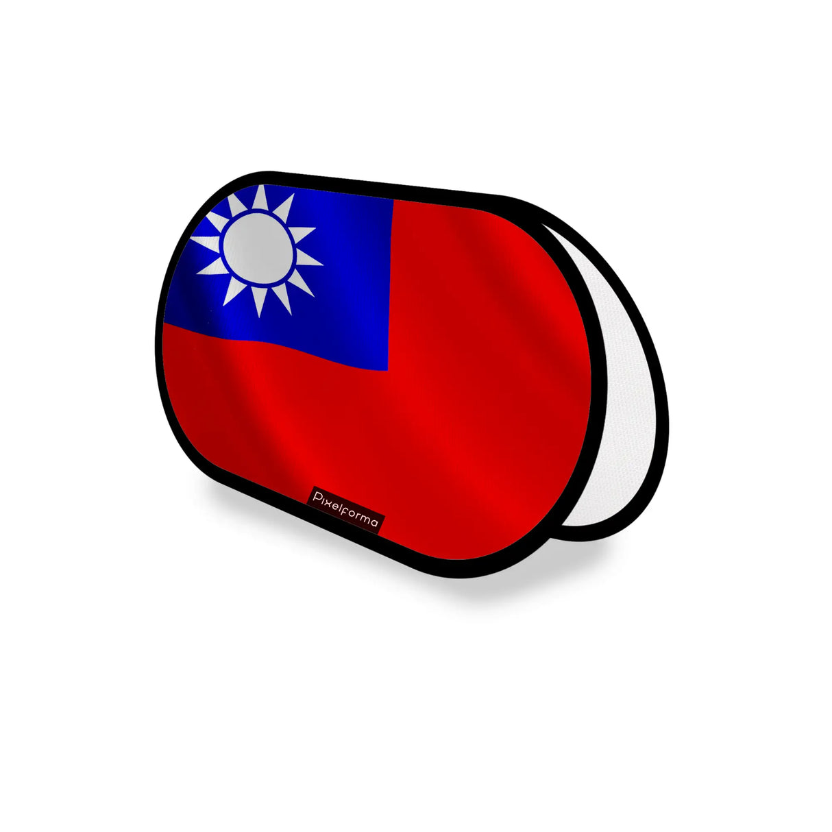 Support publicitaire ovale taïwan léger facile à installer