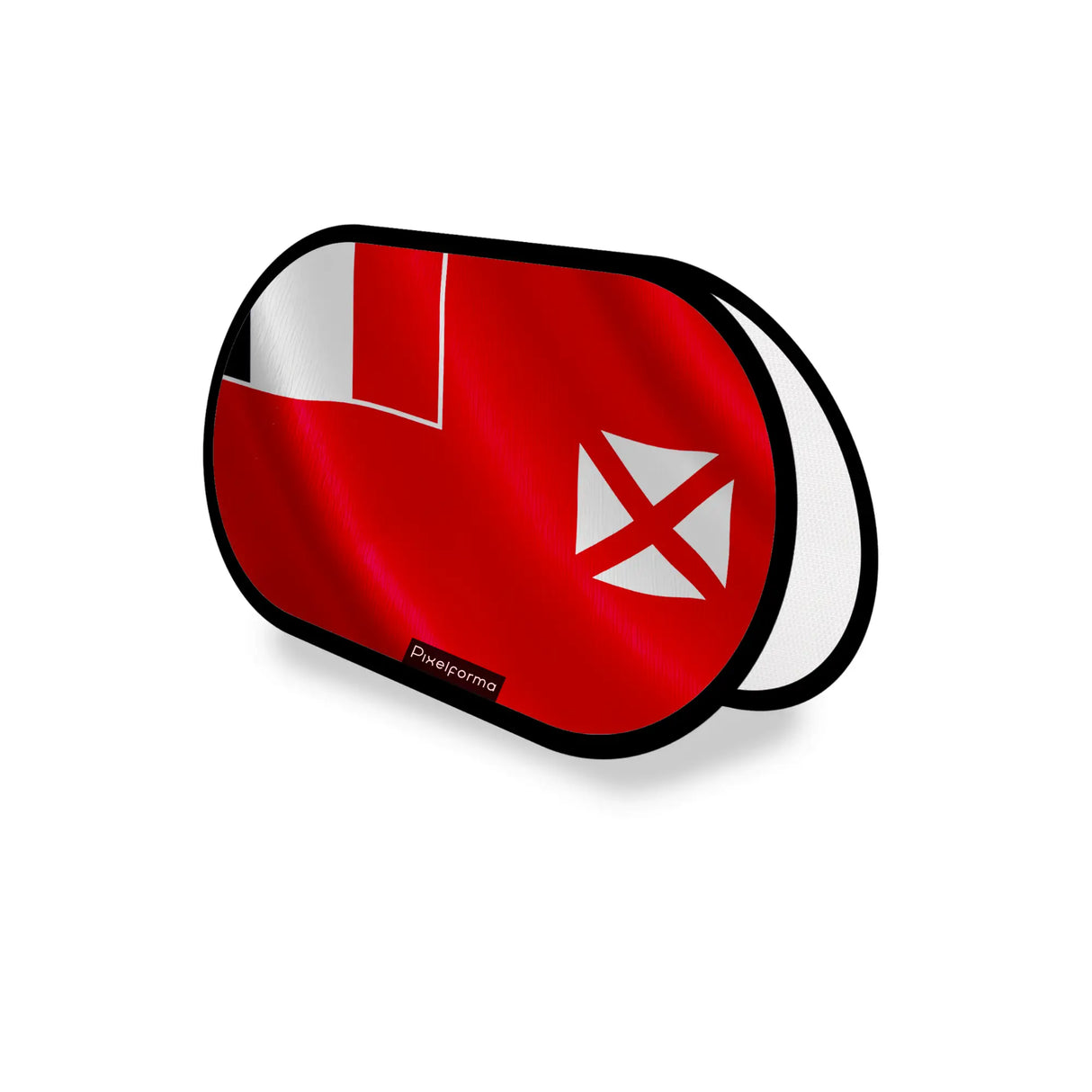 Support publicitaire ovale wallis-et-futuna léger facile