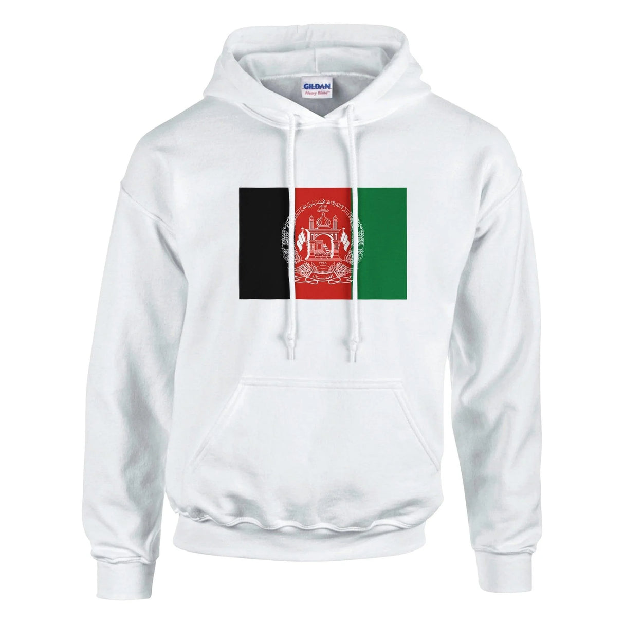 Sweat à capuche afghanistan coton mélangé couleur drapeau